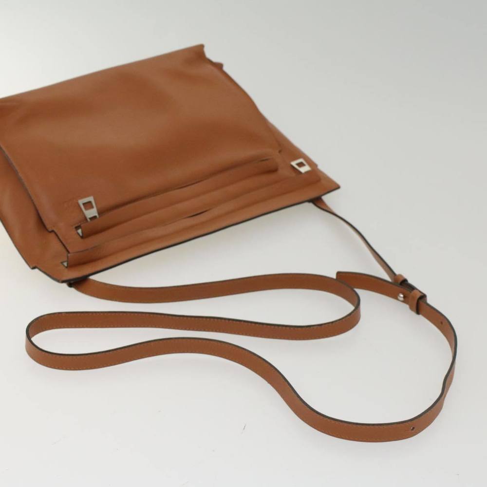 LOEWE Shoulder Bag Leather Brown Auth hk848 - Picture 7 of 16